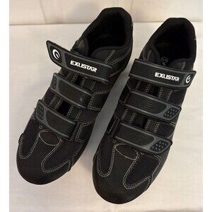 EUC Exustar E-SM324 Cycling Bike Shoes EU 44 US, Size 10.5/ 11, 2-Bolt Men's SPD